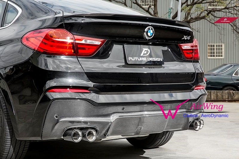 BMW F26 X4 - 3D Design style carbon rear diffuser 02