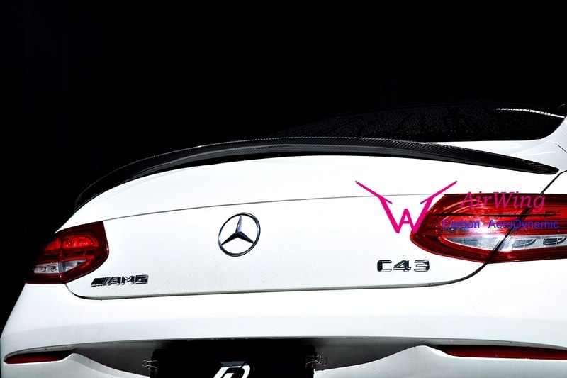 W205 C63 Coupe - AMG style Carbon Trunk Spoiler 01
