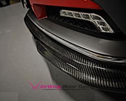 W207 - GODHAND style Carbon Front Lip Spoiler OEM bumper