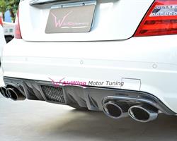 W204 （2007-2011） –  AirWing Vented style Carbon Rear Diffuser