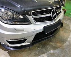 W204 C63 AMG facelift –  AMG Black Series style Carbon Front Lip Spoiler