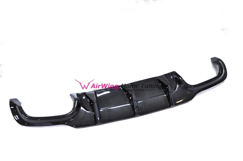 W204 C63 (2007~2011) - AirWing Big Fin style Carbon Rear Diffuser 5