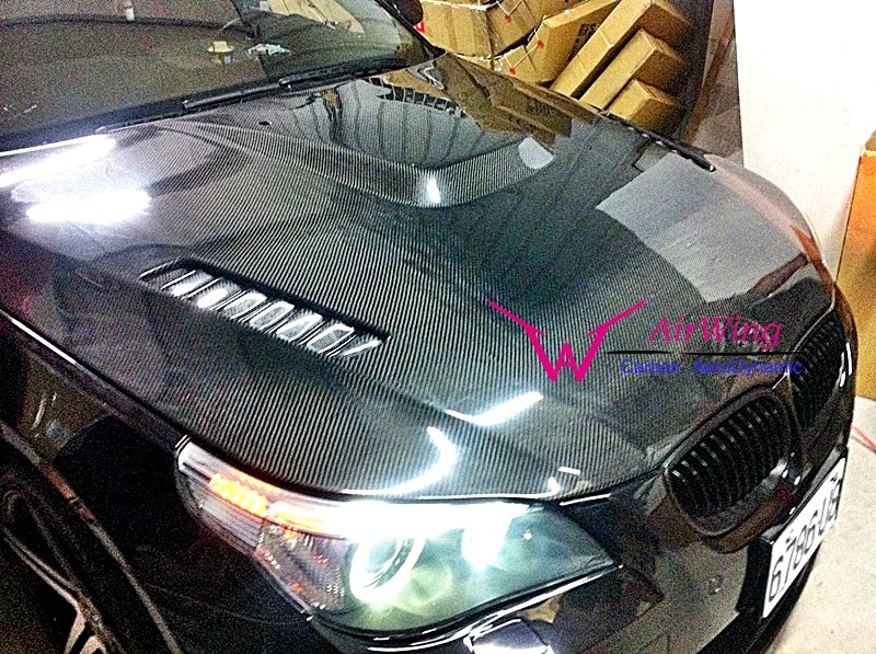 E60 - AirWing style Carbon Hood 03