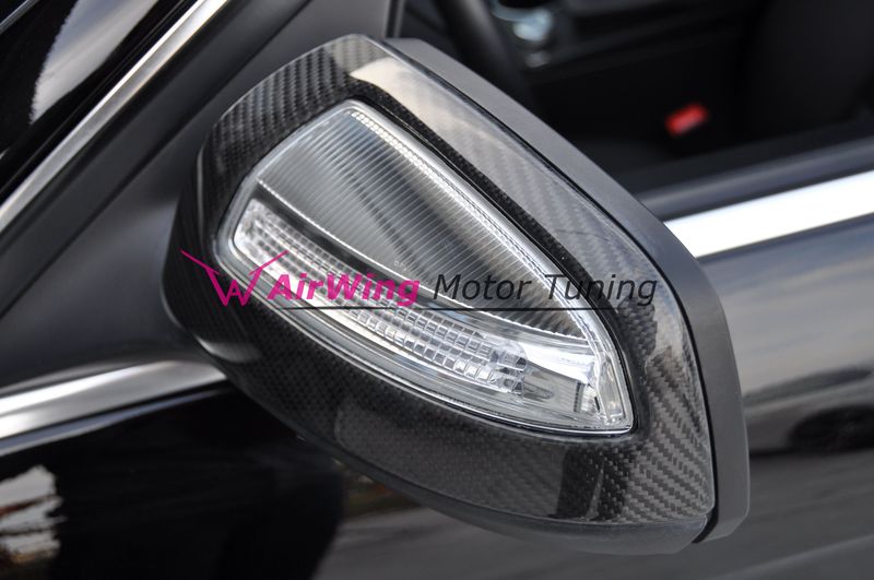 W204 C63 (2007~2011) - AMG style carbon mirror cover 2