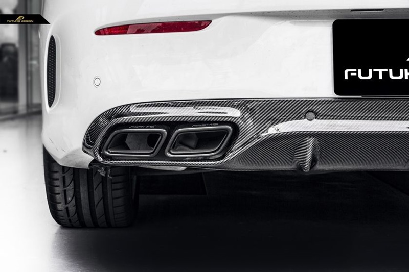 W205 Coupe – C63 style Carbon Rear Diffuser 05