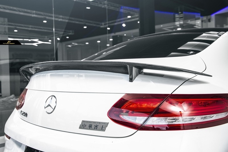W205 C63 Coupe - RennTech style Carbon Trunk Spoiler 05